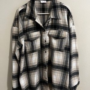 Pink Lily Plaid Shacket